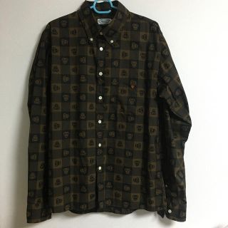 アベイシングエイプ(A BATHING APE)のa bathing ape baby milo 長袖シャツ　ブラウン(Tシャツ/カットソー(七分/長袖))