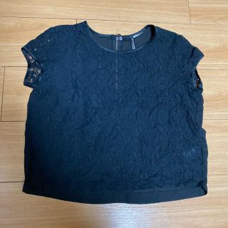 エイチアンドエム(H&M)のH&M レースシースルートップス(カットソー(半袖/袖なし))