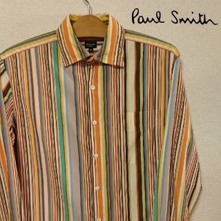 ポールスミス(Paul Smith)の【美品】Paul Smith 長袖 ストライプ シャツ Mサイズ(シャツ)