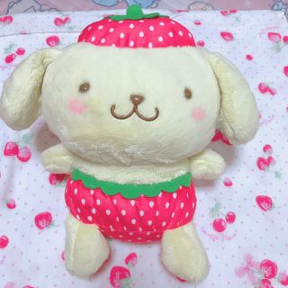 ポムポムプリン(ポムポムプリン)のサンリオ♡ポムポムプリンいちごシリーズぬいぐるみ(ぬいぐるみ)