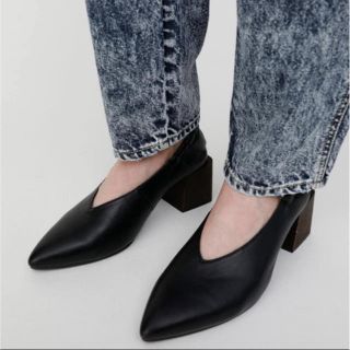 マウジー(moussy)の19AW BLOCK HEEL PUMPS L ブロックヒールパンプス マウジー(ハイヒール/パンプス)