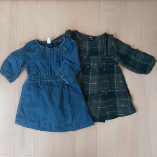 ベビーギャップ(babyGAP)のキッズ　女の子　ワンピース2枚セット(ワンピース)