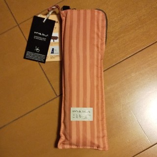 マブ(mabu)のmabu × ことりっぷ 折り畳み傘  薄型傘 コンパクト傘 UVカットオレンジ(傘)
