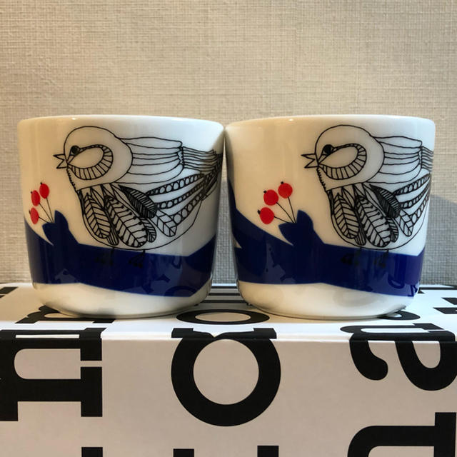 marimekko(マリメッコ)のマリメッコ コーヒーカップ2個セット インテリア/住まい/日用品のキッチン/食器(食器)の商品写真