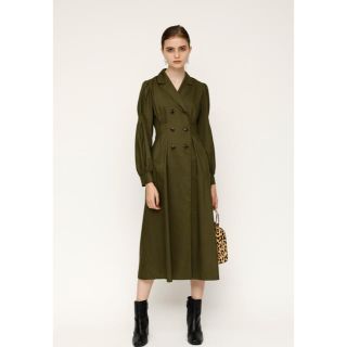 スライ(SLY)のSLY 新品OPEN COLLAR WAIST SHAPE SH OP  (ひざ丈ワンピース)