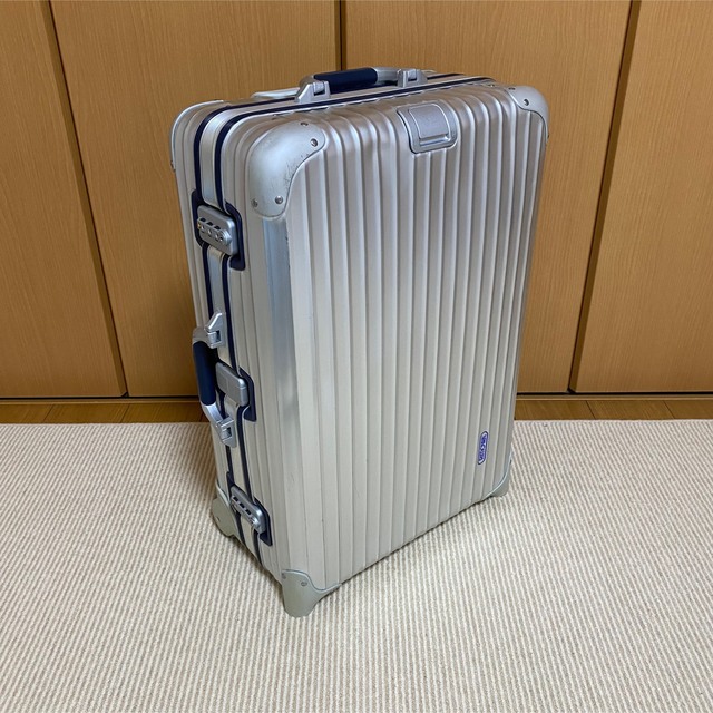 廃盤希少☆人気☆青ロゴ☆リモワ シルバーインテグラル 63L 2輪JumboTrolley型番