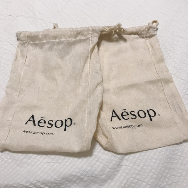 Aesop(イソップ)のAesop 巾着 2枚 レディースのバッグ(ショップ袋)の商品写真