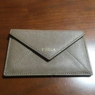 フルラ(Furla)のみうりん様専用　FURLA フルラ  名刺入れ　グレージュ　カードケース(名刺入れ/定期入れ)