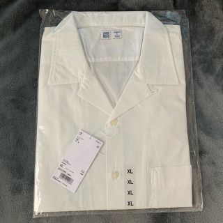 ユニクロ(UNIQLO)の新品未開封 / ユニクロ オープンカラーシャツ 白 XL 長袖(シャツ)