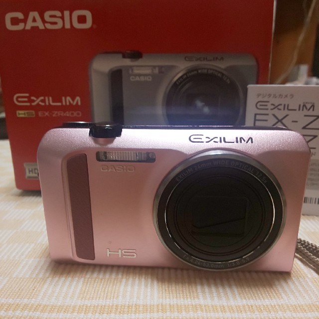 CASIO(カシオ)のCASIO デジカメ EXILIM EX-ZR400 PK スマホ/家電/カメラのカメラ(コンパクトデジタルカメラ)の商品写真