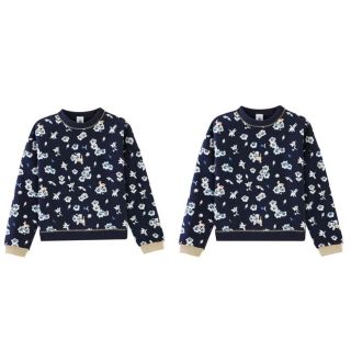 プチバトー(PETIT BATEAU)のtmeu様専用♡3a,5aプチバトー スウェットプリント長袖プルオーバー(Tシャツ/カットソー)