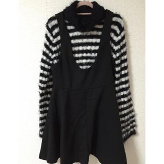 セシルマクビー(CECIL McBEE)のふわもこトップス❤︎ジャンスカセット(ミニワンピース)