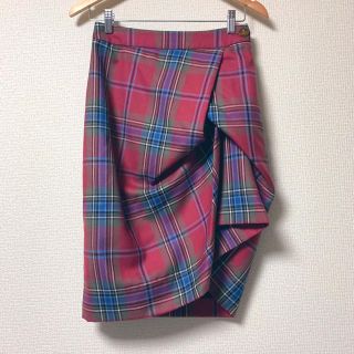 ヴィヴィアンウエストウッド(Vivienne Westwood)の【Vivienne Westwood】アシンメトリースカート  Mサイズ(ひざ丈スカート)