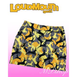 ラウドマウス(Loudmouth)の個性的✨美品♡ラウドマウス  インナーパンツ一体型 シカ柄 ゴルフスカート(ウエア)