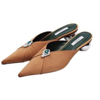 アメリヴィンテージ(Ameri VINTAGE)のAmeri 2WAY POINTED TOE MULE/キャメル(L)(ミュール)