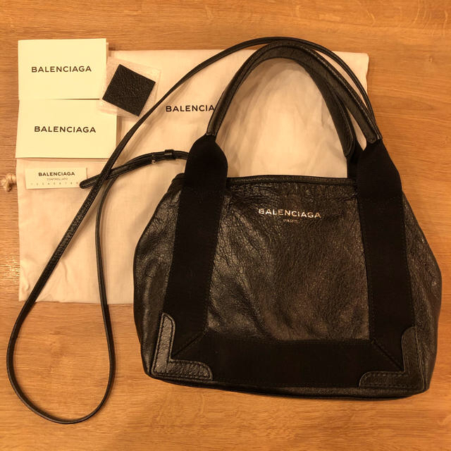 BALENCIAGA ネイビーカバ XS ショルダーバッグ