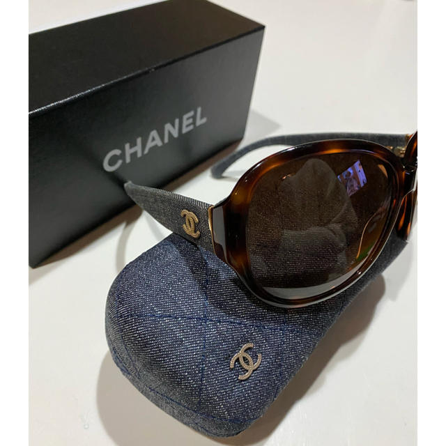 CHANEL サングラス　べっ甲デニム