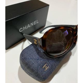 シャネル(CHANEL)のCHANEL サングラス　べっ甲デニム　(サングラス/メガネ)