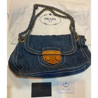 プラダ(PRADA)のPRADA デニムチェーンショルダーバッグ　(ショルダーバッグ)