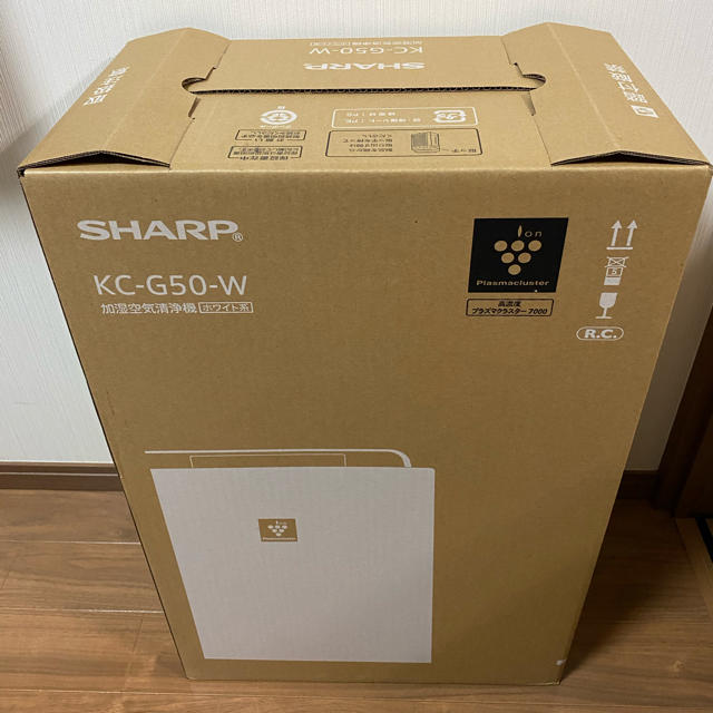 生活家電シャープ SHARP 加湿 空気清浄機 KC-G50-W ホワイト