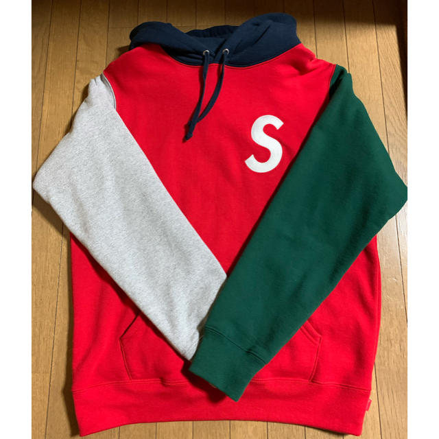 Supreme S Logo Colorblocked Hooded