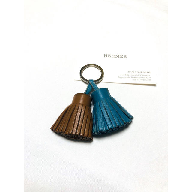 HERMES/エルメス カルメン/ウノドス レザー キーホルダー 美品 正規品