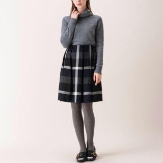 バーバリーブルーレーベル(BURBERRY BLUE LABEL)のバーバリー　ブルーレーベルクレストブリッジ　スカート(ひざ丈スカート)