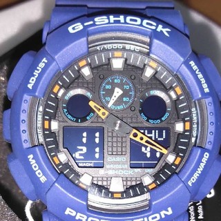 ジーショック(G-SHOCK)のCASIO G-SHOCK ブルー　多機能　防水　アナデシ　新同　プレゼント(腕時計(アナログ))