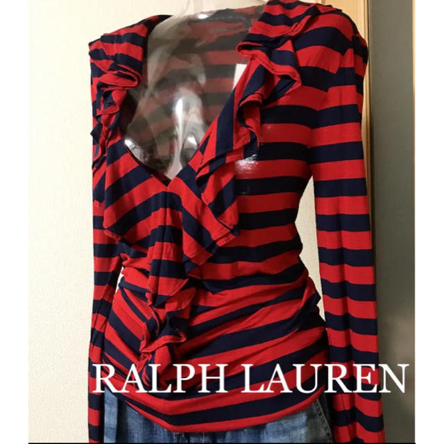 Ralph Lauren(ラルフローレン)の【訳あり】RALPH LAUREN ラルフローレン ボーダー柄 カットソー 新品 レディースのトップス(カットソー(長袖/七分))の商品写真