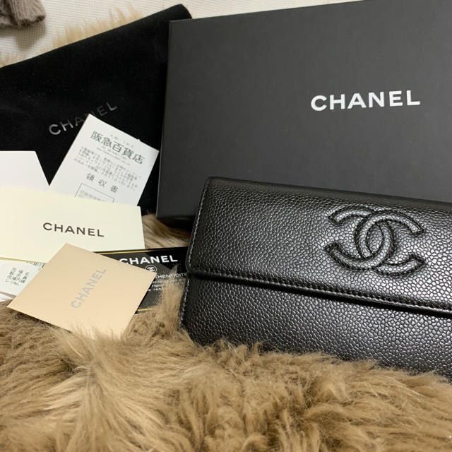 海外ブランド CHANEL 長財布 ブラック キャビアスキン aspac.or.jp