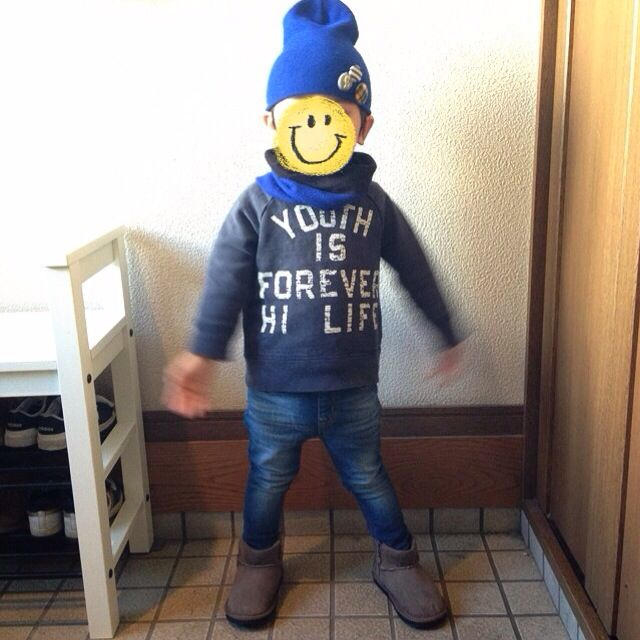 DENIM DUNGAREE(デニムダンガリー)のデニム&ダンガリー スミクロトレーナー キッズ/ベビー/マタニティのキッズ服男の子用(90cm~)(Tシャツ/カットソー)の商品写真