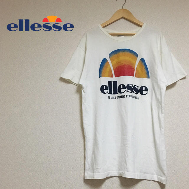 ellesse(エレッセ)のエレッセ ビックロゴ Tシャツ メンズ 90s ビッグシルエット 半袖 メンズのトップス(Tシャツ/カットソー(半袖/袖なし))の商品写真