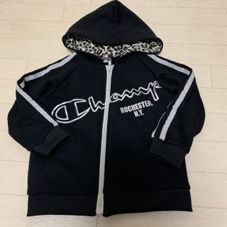 チャンピオン(Champion)の【champion】フルジップ　スウェット　パーカー　100cm ブラック(ジャケット/上着)