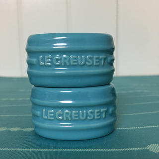 ルクルーゼ(LE CREUSET)のルクルーゼ　ナプキンリング　カリビアンブルー　未使用品　2個セット(テーブル用品)