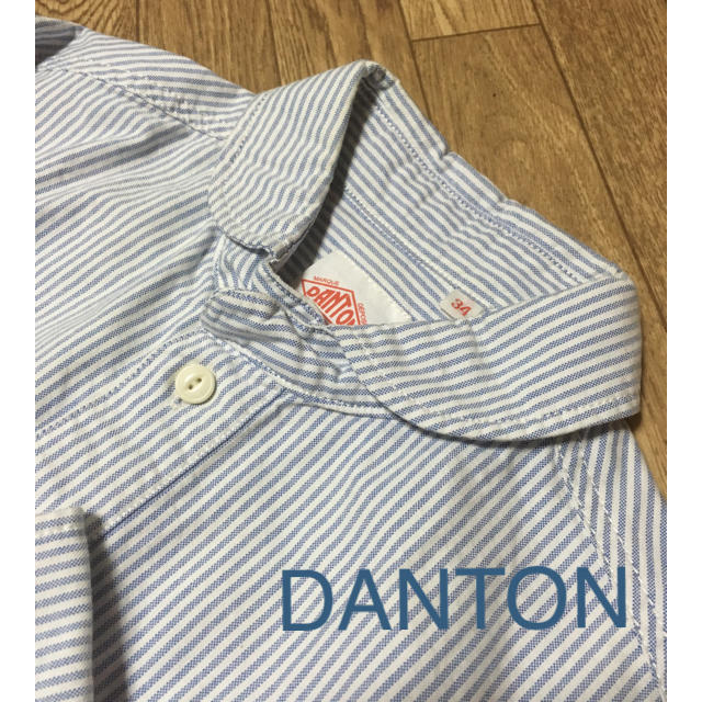 DANTON(ダントン)のDANTON オックスフォードストライプシャツ 34 レディースのトップス(シャツ/ブラウス(長袖/七分))の商品写真