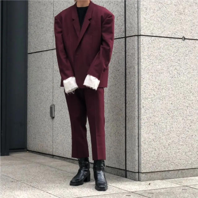ジョンローレンスサリバン 17aw ボルドー セットアップ | www