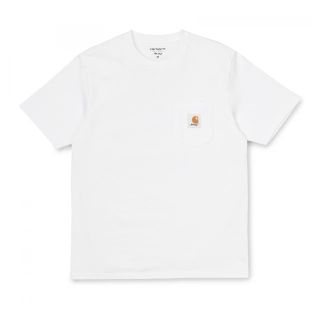 アウェイク(AWAKE)のAWAKE NY CARHARTT WIP Tシャツ 白 Lサイズ(Tシャツ/カットソー(半袖/袖なし))