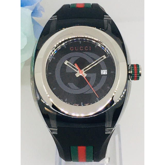 Gucci(グッチ)のGUCCI グッチ 高級 腕時計 ブラック メンズ 男性 激レア 海外人気 新品 メンズの時計(腕時計(アナログ))の商品写真