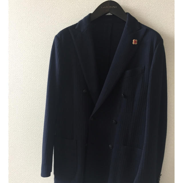 ラルディーニ　ダブルジャケット　サイズ50 ネイビー メンズのジャケット/アウター(テーラードジャケット)の商品写真