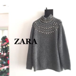 ザラ(ZARA)のビジュー ニット(ニット/セーター)