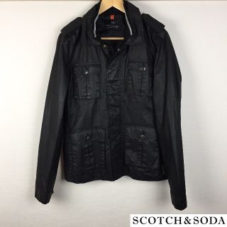 スコッチアンドソーダ(SCOTCH & SODA)の美品 スコッチ&ソーダ ジャケット ブラック サイズS(ナイロンジャケット)