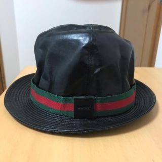 グッチ(Gucci)のグッチ(Gucci) 牛革ハット レディースLサイズ(ハット)