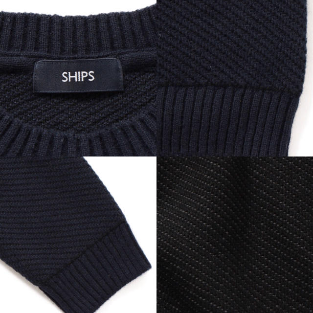 SHIPS(シップス)の【hiro@@@様専用】SHIPS (シップス) //  ニット（ブラックM） メンズのトップス(ニット/セーター)の商品写真