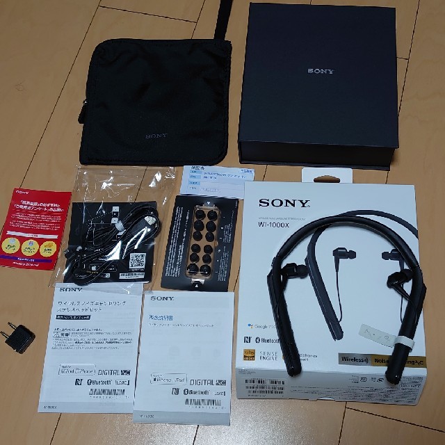 ソニー SONY WI-1000X 黒 ワイヤレスノイズキャンセリング ソニー SONY WI-1000X 黒 ワイヤレスノイズキャンセリング