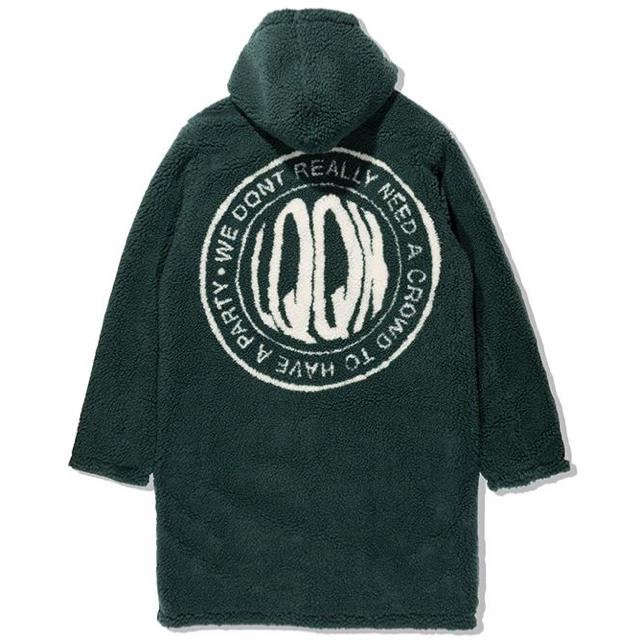 LQQK STUDIO ルックスタジオ コート リバーシブル フリース ボア ロングコート スタジアム パーカー Reversible Stadium Bully Parka 19SS グリーン M アウター ジャケット ブルゾン 【メンズ】【美品】