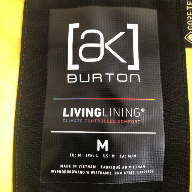BURTON(バートン)の新品未使用 Men's Burton ak GORE-TEX Cyclic M スポーツ/アウトドアのスノーボード(ウエア/装備)の商品写真