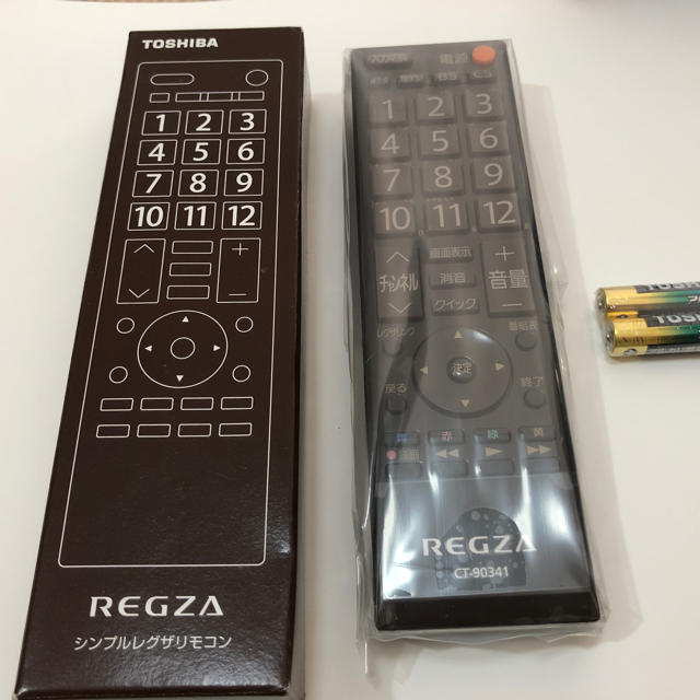 東芝(トウシバ)の【新品未使用】東芝 レグザ TVリモコン CT-90341 REGZA スマホ/家電/カメラのテレビ/映像機器(その他)の商品写真