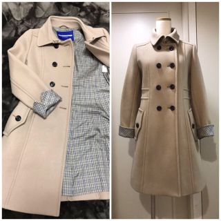 バーバリーブラックレーベル(BURBERRY BLACK LABEL)の本日限定価格❣️バーバリー　ブルーレーベル　素敵オーバーコート　ベージュ(トレンチコート)