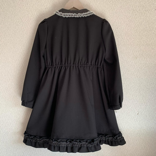 Catherine Cottage(キャサリンコテージ)の【美品】Lili lundi♡キッズワンピース フォ－マル 入学式 黒♡130 キッズ/ベビー/マタニティのキッズ服女の子用(90cm~)(ドレス/フォーマル)の商品写真