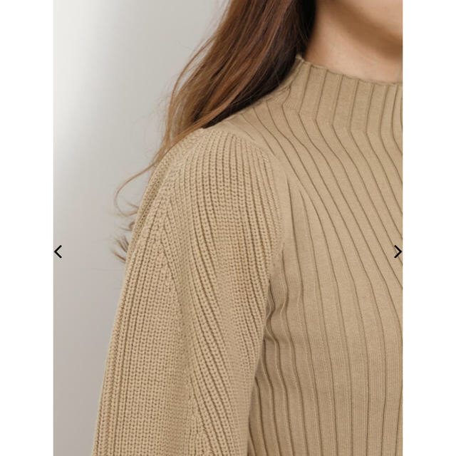 rienda(リエンダ)のリエンダ 最新 Low Gauge SLV Knit TOP 新品タグ付き レディースのトップス(ニット/セーター)の商品写真